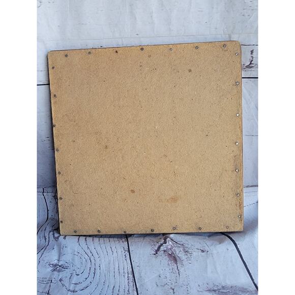 Vintage MCM Mallard Duck Flying on Pond Rustic Cabin Wall Art Tile Trivet 10x10 - Picture 7 of 13